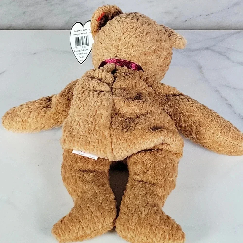 RARE RETIRED TY BEANIE BABY 'CURLY' THE BEAR WITH MANY ERRORS RARE Vinta…